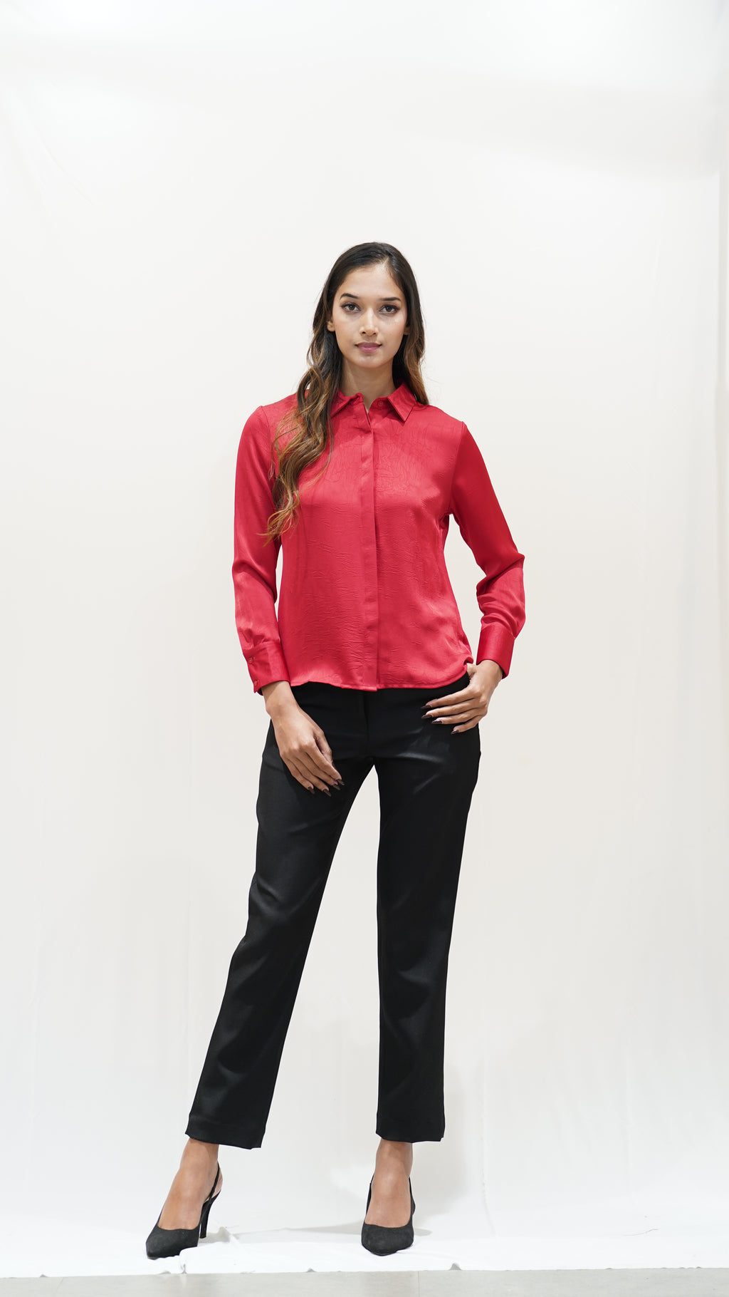 Crimson Red  Formal Shirt