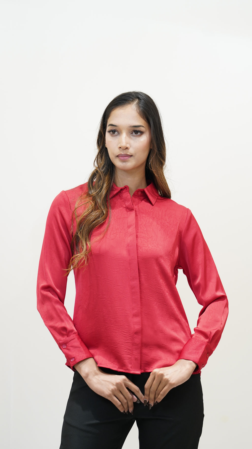 Crimson Red  Formal Shirt
