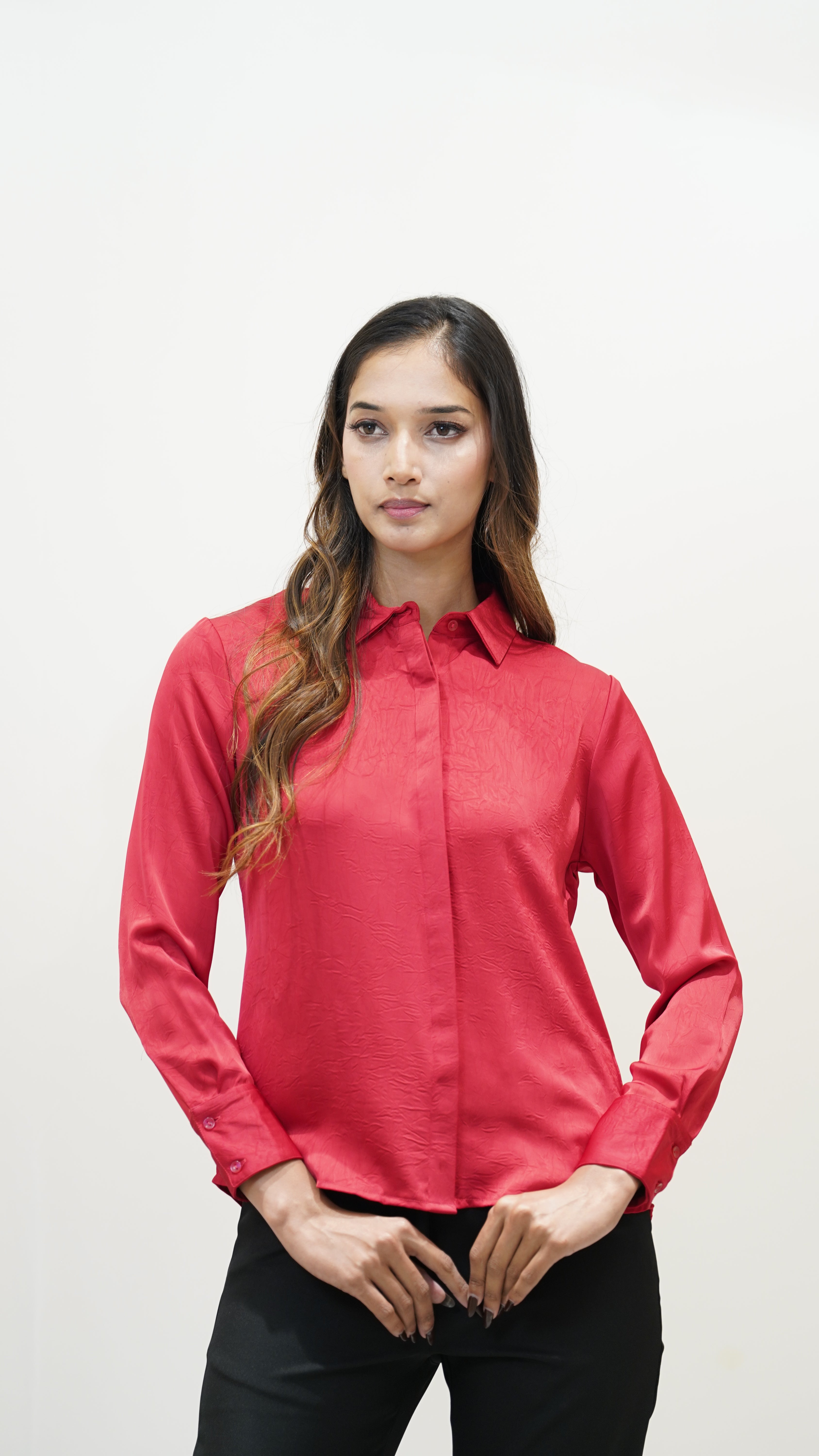 Crimson Red  Formal Shirt