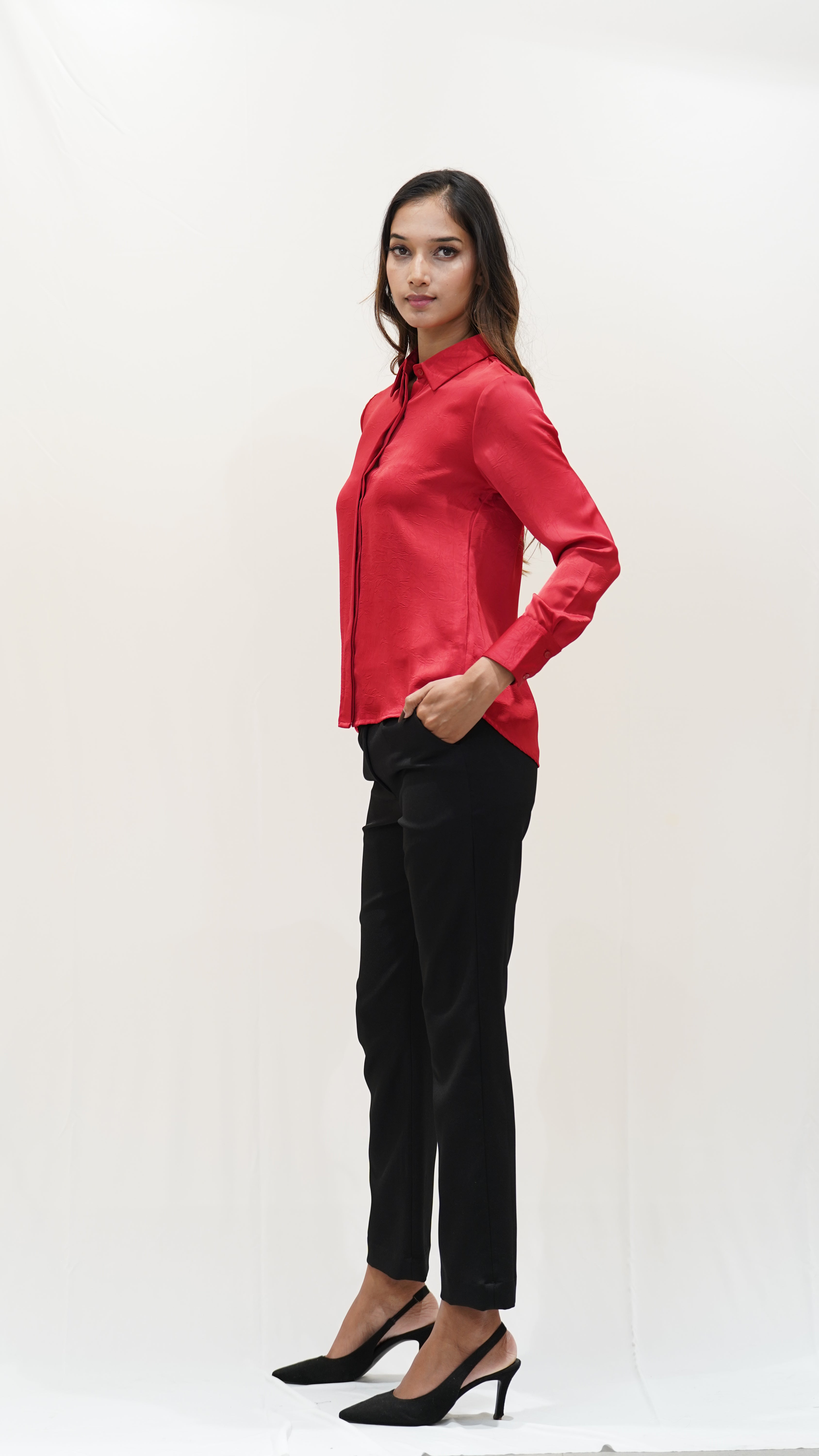 Crimson Red  Formal Shirt