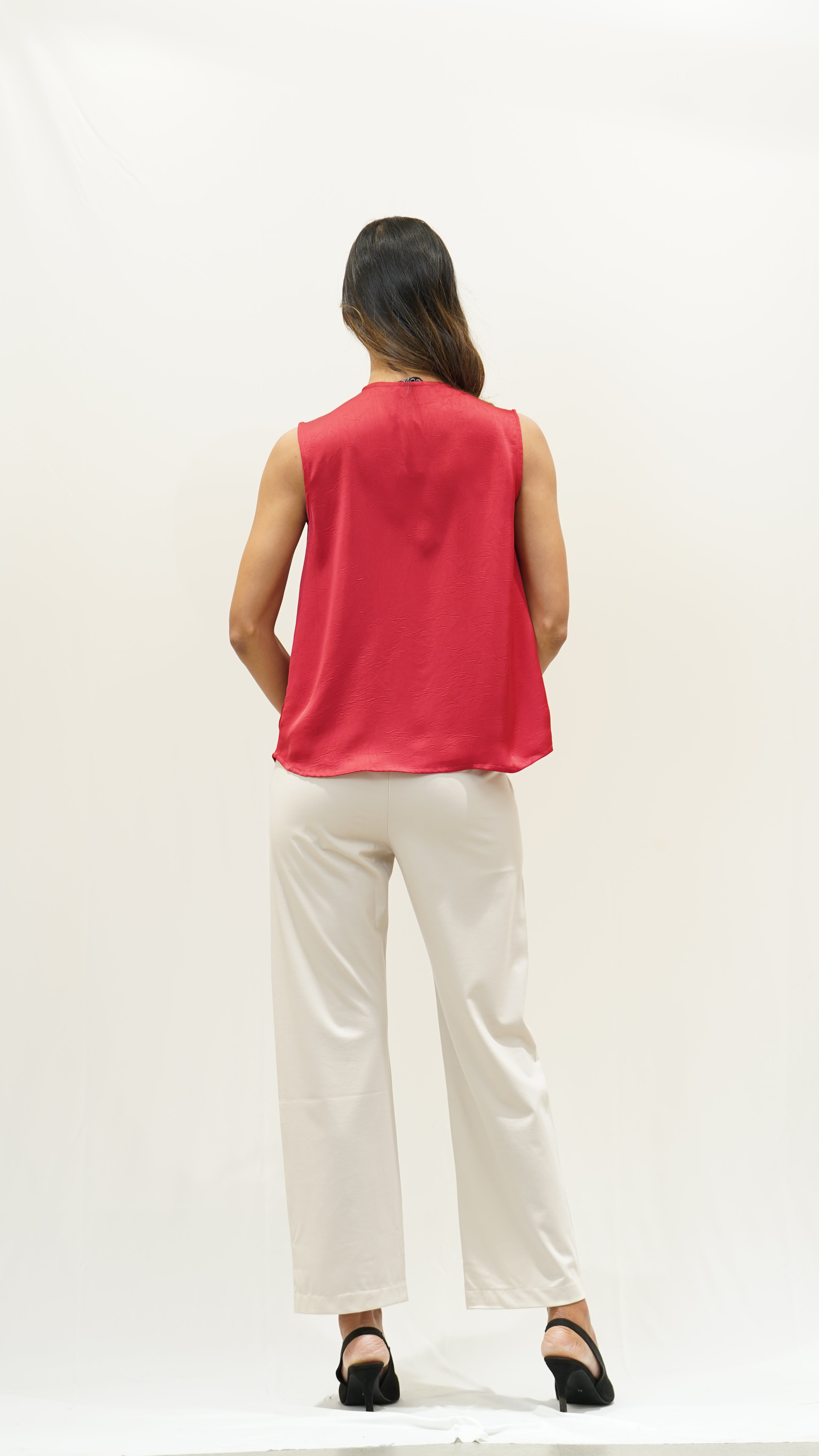 Sleeveless V-Neck Top