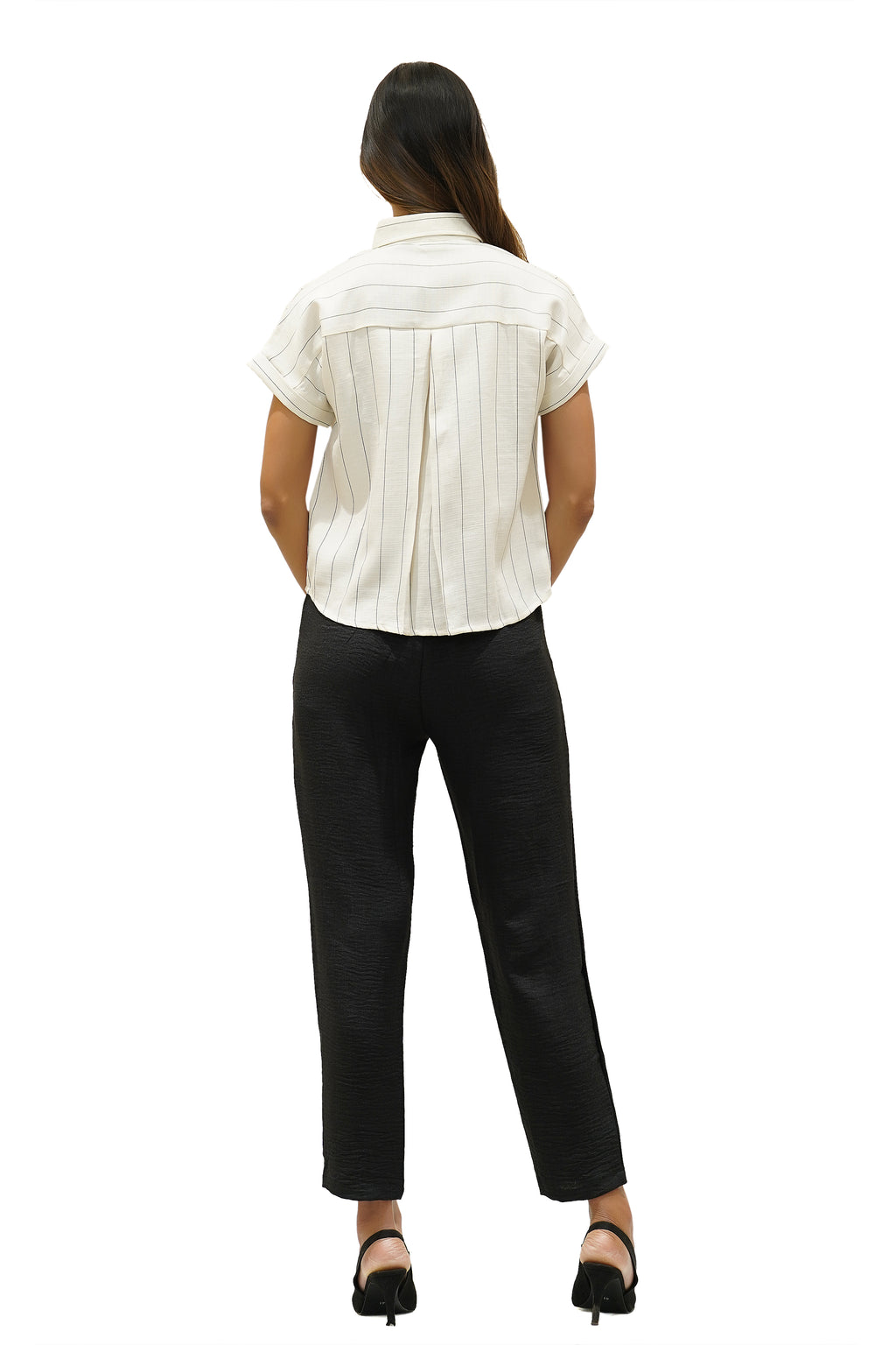 Textured Henley Blouse